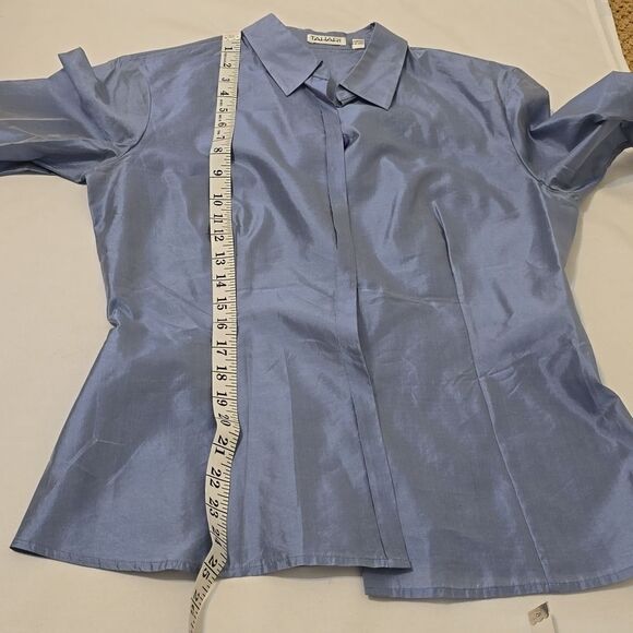 TAHARI SILK SHEER BLOUSE SIZE 8 - Picture 4 of 6